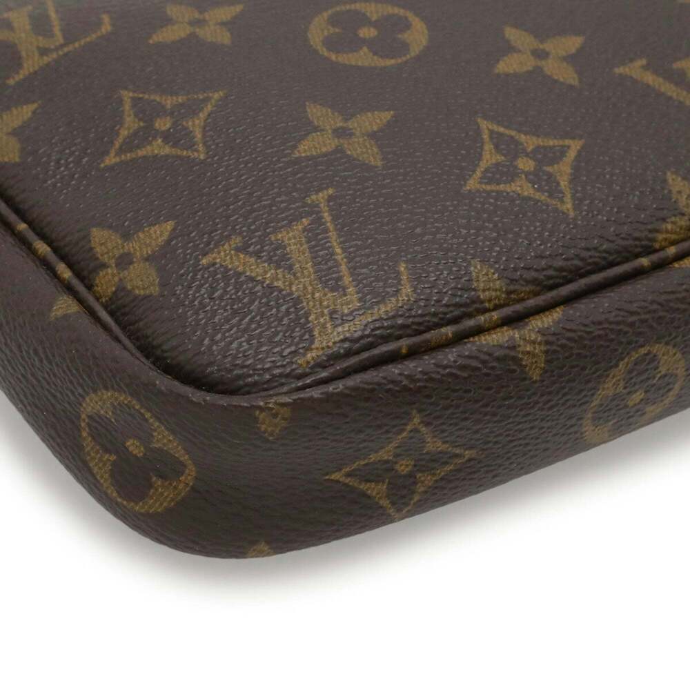 LOUIS VUITTON Authentic Brown Monogram Pochette Pouch - Picture 4 of 9